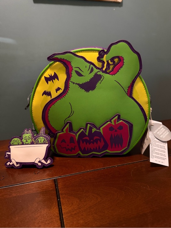 Loungefly Handbags - LoungeFly Disney Oogie Boogie Bash 2025 Glow Convertible Crossbody Bag/Backpack